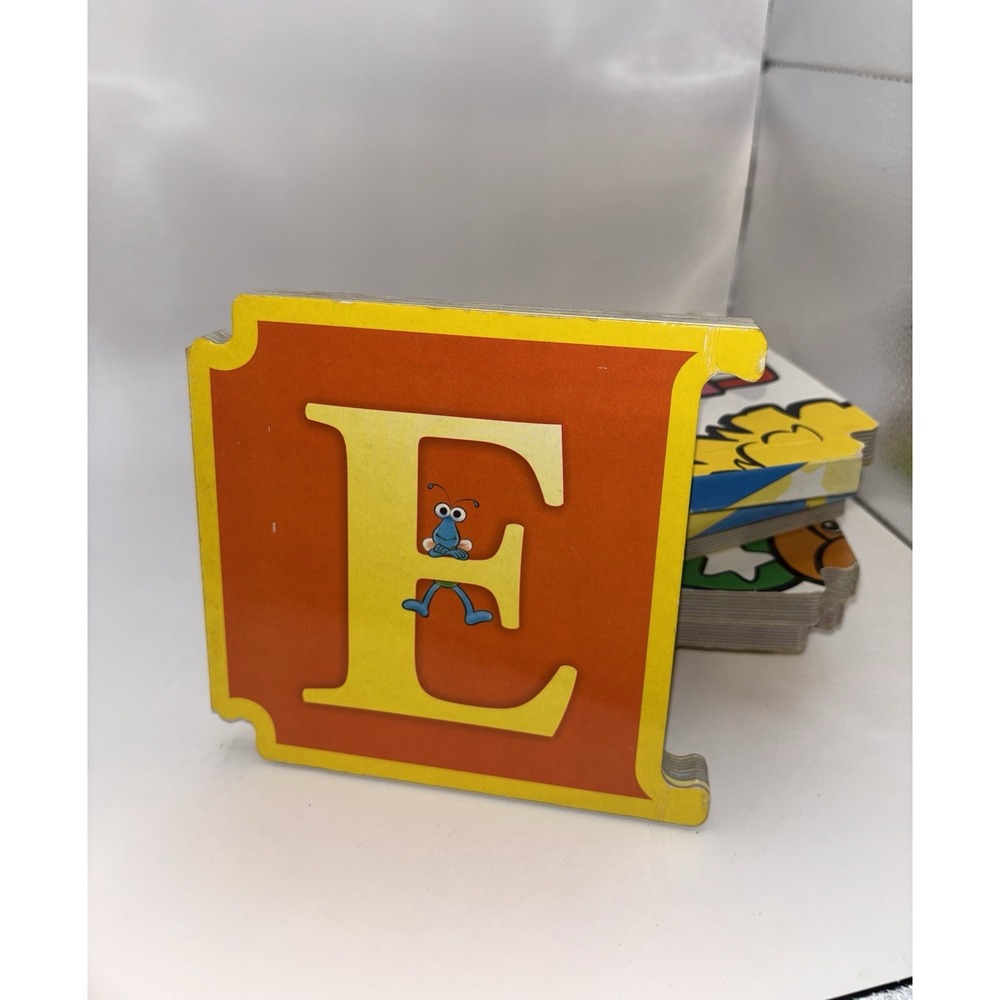 Vintage 25 Sesame Street Alphabet Interlocking ABC Board Book Set A-Z Missing 1 - Picture 6 of 16
